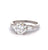 Mid Century GIA 1.71 Carats Round Brilliant Cut Diamond Platinum Ring