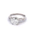Vintage GIA 1.62 Carats Round Brilliant Cut Diamond Platinum Ring