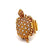 Vintage Diamond Ruby 18k Yellow Gold Convertible Turtle Ring Brooch