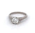 Edwardian GIA 0.99 Carats Old European Cut Diamond Platinum Filigree Ring
