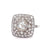 Art Deco Inspired 0.90 Carats Old European Cut Diamond Platinum Cocktail Ring