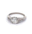 Art Deco GIA 1.49 Carats Old European Cut Diamond Platinum Ring