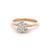 Edwardian GIA 1.30 Carats Old Mine Cut Diamond 14 Karat Yellow Gold Solitaire Ring