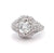 Art Deco GIA 1.12 Carats Old European Cut Diamond Platinum Filigree Ring