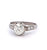 Art Deco French 1.56 Carats GIA Old European Cut Diamond Platinum Buttercup Ring
