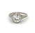 Edwardian GIA 1.51 Carats Old European Cut Diamond Platinum Filigree Ring