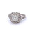 Art Deco GIA 1.50 Carats Asscher Cut Diamond Platinum Ring