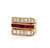 Vintage Ruby Diamond 18k Yellow Gold Ring