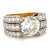 Retro GIA 2.69 Carat Old European Cut Diamond 18 Karat Gold Ring