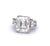 GIA 10.58 Carats Art Deco Emerald Cut Diamond Platinum Ring