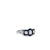 Art Deco Inspired 0.30 Carat Old Cut Diamond Sapphire Platinum Three Stone Ring
