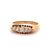 Edwardian English Diamond 18k Yellow Gold Five Stone Ring