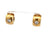 Vintage Diamond 18k Yellow Gold Huggie Earrings
