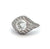 Art Deco Inspired 1.60 Carats Platinum Ring