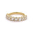 Jack Weir & Sons 2.56 Carats French Cut Diamond 18k Yellow Gold Half Eternity Band