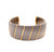 Vintage Cartier French Stainless Steel and 18 Karat Yellow Gold Cuff Bracelet