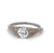 Art Deco GIA 0.80 Carats Old Mine Cut Diamond 18k White Gold Solitaire Ring