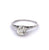 Art Deco Belais GIA 1.24 Carats Old European Cut Diamond 18k White Gold Ring