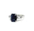 Mid Century GIA 2.56 Carats Sri Lanka Sapphire Diamond Platinum Ring