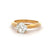 Mid Century French GIA 1.51 Carats Old European Cut Diamond 18k Gold Solitaire Ring