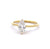 GIA 0.80 Carat Antique Marquise Cut Diamond 18 Karat Yellow Gold Solitaire Ring