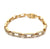 Diamond 14 Karat Yellow Gold Link Bracelet
