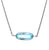 Art Deco Aquamarine Platinum Pendant Necklace