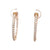 Diamond 14 Karat Yellow Gold Hoop Earrings