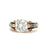 Victorian GIA 1.77 Carats Old European Cut Diamond 18k Rose Gold Silver Ring