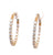 Diamond 14 Karat Yellow Gold Hoops Earrings