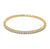 Diamond 14 Karat Yellow Gold Bangle Bracelet
