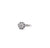 Art Deco Inspired Old European Cut Diamond Sapphire Platinum Halo Ring