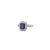 Art Deco Inspired Sapphire Diamond Platinum Ring