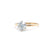 Mid Century 1.00 Carat Round Brilliant Cut 14 Karat Yellow Gold Solitaire Ring