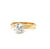 Vintage GIA 1.06 Carats Old European Cut Diamond 18 Karat Yellow Gold Solitaire Ring