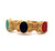 Vintage 18 Karat Yellow Gold Intaglio Hinged Bracelet