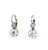 Antique Inspired 2.75 Carats Diamond Platinum 18k Yellow Gold Drop Earrings