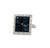 Art Deco Inspired Sapphire Diamond Platinum Square Cocktail Ring