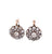 Antique Inspired Diamond Cluster Drop Earrings