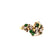 Vintage Diamond Tsavorite Garnet 14 Karat Yellow Gold Cluster Ring