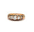 Late Victorian Diamond 14 Karat Yellow Gold Five Stone Band Ring