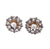 Old European Cut Diamond Platinum Stud Earrings