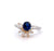 Vintage GIA 1.01 Carats Cambodian Sapphire Diamond Platinum Ring