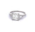 Art Deco GIA 2.05 Carats Carre Cut Diamond Platinum Ring