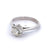 Mid Century French GIA 1.09 Carat Old European Cut Diamond 18k White Gold Solitaire Ring
