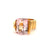 Contemporary Morganite 18 Karat Yellow Gold Ring