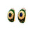 Vintage Fabergé Sapphire Diamond Green Guilloche Enamel Ear Clips Earrings