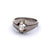 Art Deco French Old Mine Cut Diamond Platinum Ring