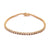 Diamond 14 Karat Yellow Gold Tennis Bracelet