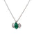 Mid Century 1.41 Carats Emerald Platinum Pendant Necklace